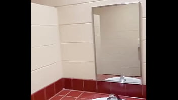 Teen got fingered by a stranger in a public restroom