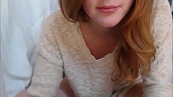 Sexy blonde teen shows off on webcam