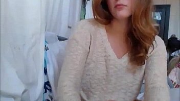 Sexy blonde teen shows off on webcam