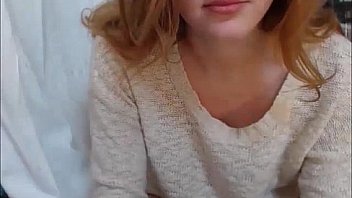 Sexy blonde teen shows off on webcam