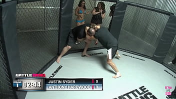 Upon achieving victory in the ring justin may choose to engage in sexual intercourse with the brunette charlie as a kind of recompense