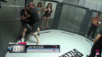 Upon achieving victory in the ring justin may choose to engage in sexual intercourse with the brunette charlie as a kind of recompense