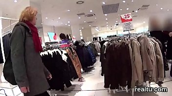 Stunning czech kitten was teased in the mall and poked in pov