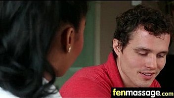 Gorgeous skinny gets a massage 20