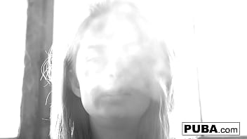 Busty milf fucks herself