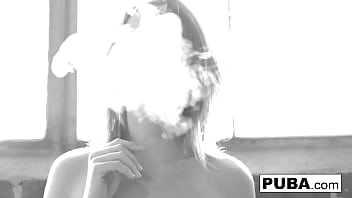 Busty milf fucks herself