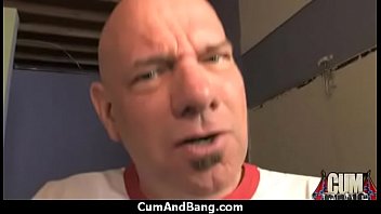 Nasty black girl grouped and facialed 13