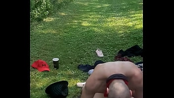 Off road and into the bush for this wildfuck session