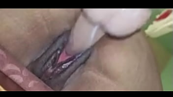 Hot pussy play with huge cucumber