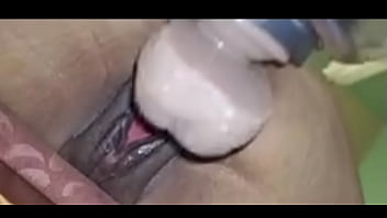 Hot pussy play with huge cucumber