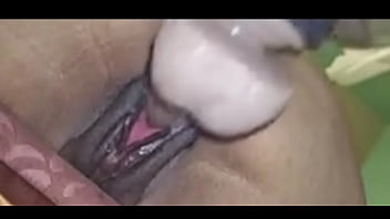 Hot pussy play with huge cucumber