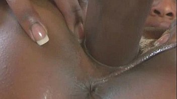 Oiled Up Hottie Fucks A Big Black Cock thumbnail