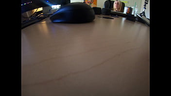 Blonde teen fucks during break at work