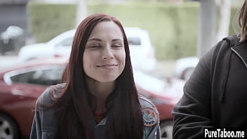 Hot babe sucks big hard penis