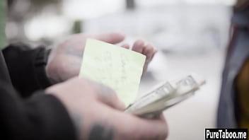 Hot babe sucks big hard penis