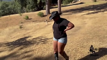 Lonely thick neighbor take a massive penis