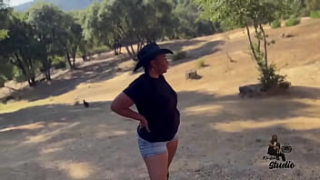 Lonely thick neighbor take a massive penis