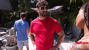 Husband is a cheater so ebony milf cleberates her birthday sucking her step sons dick almost getting caught Husband is a cheater so ebony milf cleberates her birthday sucking her step sons dick almost getting caught