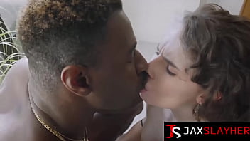 Curly hair darcy dark receives an amazing interracial ride