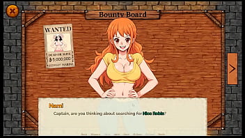 Lusty buccaneers parody hentai game ep 1 nami is exposing her naked body at night
