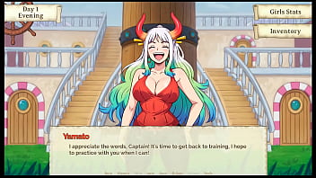 Lusty buccaneers parody hentai game ep 1 nami is exposing her naked body at night