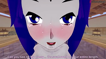 Raven bikini fucking 3 titans full & pov on sheer & fantasyking3