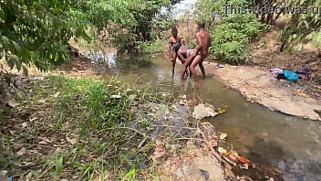 Hot doggie at the river side