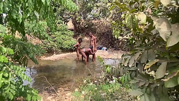 Hot doggie at the river side