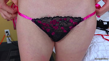 Arielle lane black lingerie try on hd