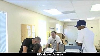 Sexy wild chick gets paid to fuck 15