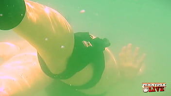 Underwater pussy masturbation scenes penny pax gets horny af
