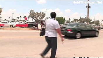 Michelle flashing her tits in public