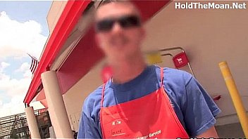 Michelle flashing her tits in public