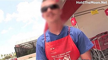 Michelle flashing her tits in public