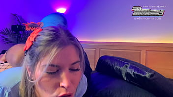 Elsa gets a hard spanking and dominated by big black bull