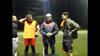 Soccer lad grabbing and spitting on you