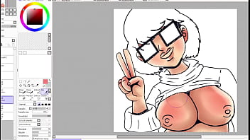 Pedd velma shows his boobs