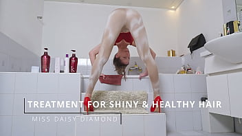 Horny&wet hair washing sfw