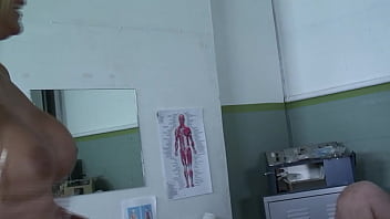 Phoenix marie walks into the doctor’s office and ends up getting fucked hard on the exam table