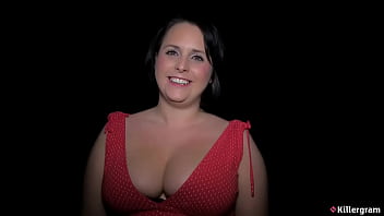 Killergram busty milf sarah jane sucks hard cocks outdoors and gets her tits soaked in cum