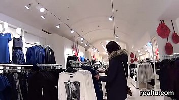 Exquisite czech chick gets tempted in the mall and penetrated in pov