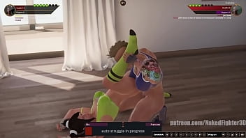 Mo vs francine nf3d femdom combat sexfight