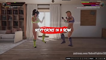 Mo vs francine nf3d femdom combat sexfight