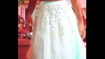 Indian Gay Crossdresser Gaurisissy Feeling Horny In Blue Lehanga thumbnail