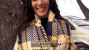 Beautiful brazilian babe picked up on the street