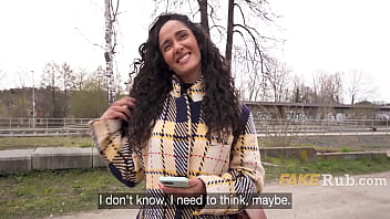 Beautiful brazilian babe picked up on the street