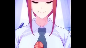 Handjob by sexy anime girl