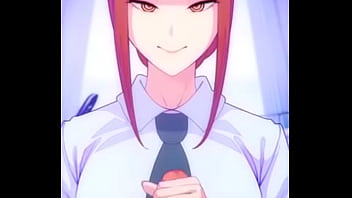 Handjob by sexy anime girl