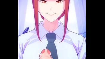 Handjob by sexy anime girl