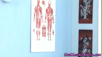 Heeled masseuse sucking